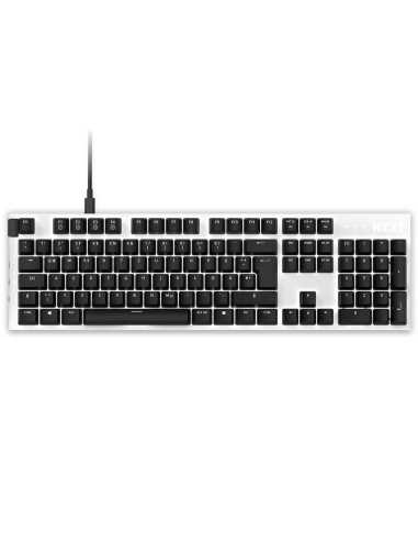 NZXT FUNCTION teclado USB QWERTZ Alemán Negro, Blanco