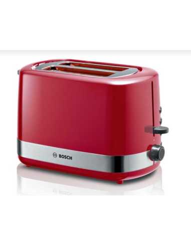 Bosch TAT6A514 tostadora 2 rebanada(s) 800 W Rojo