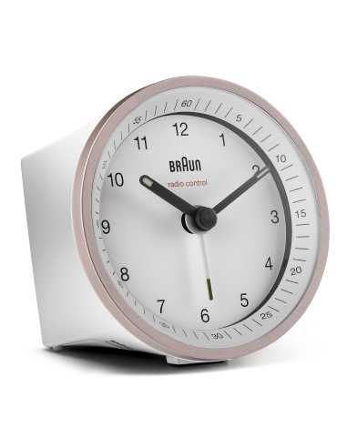 Braun BC07 Reloj despertador analógico Rosa, Blanco