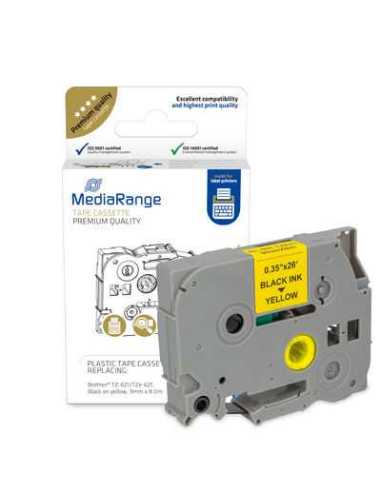 MediaRange MRBTZ621 cinta para impresora de etiquetas Negro sobre amarillo TZ TZe