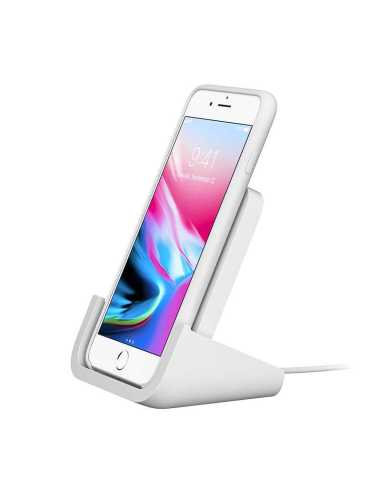 Logitech POWERED Wireless Charging Stand Smartphone Blanco Corriente alterna Cargador inalámbrico Interior