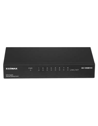 Edimax GS-1008E V2 switch No administrado Gigabit Ethernet (10 100 1000) Negro