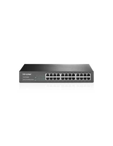 TP-Link TL-SF1024D No administrado Fast Ethernet (10 100) 1U Negro