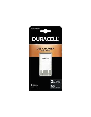 Duracell DRACUSB3W-EU cargador de dispositivo móvil Teléfono móvil, Smartphone, Tableta Blanco Corriente alterna Interior