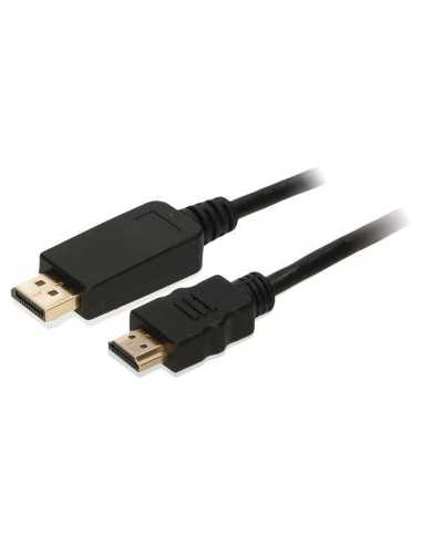 2-Power CAB0023A adaptador de cable de vídeo 1 m HDMI tipo A (Estándar) DisplayPort Negro