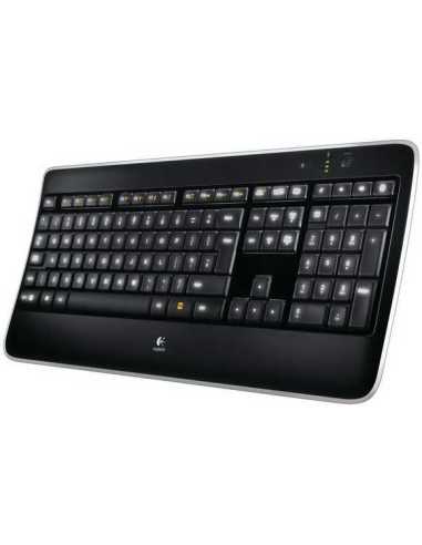 Logitech Wireless Illuminated Keyboard K800 teclado RF inalámbrico QWERTZ Alemán Negro