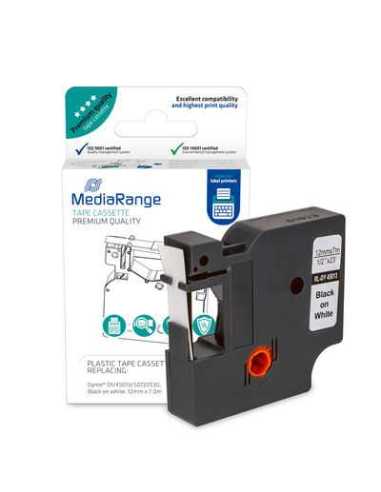 MediaRange MRDY45013 etiqueta de impresora Negro Etiqueta para impresora autoadhesiva
