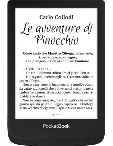 PocketBook Touch Lux 5 lectore de e-book Pantalla táctil 8 GB Wifi Negro