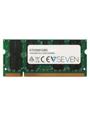 V7 1GB DDR2 PC2-5300 667Mhz SO DIMM Notebook módulo de memoria - V753001GBS