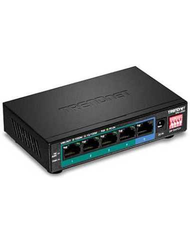 Trendnet TPE-LG50 switch No administrado Gigabit Ethernet (10 100 1000) Energía sobre Ethernet (PoE) Negro