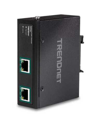 Trendnet TI-E100 ampliador de red Transmisor de red Negro 10, 100, 1000 Mbit s