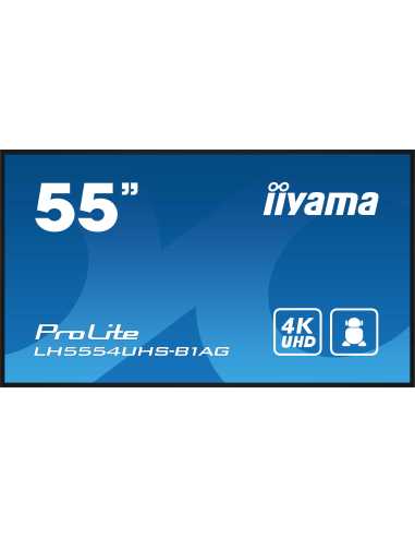 iiyama LH5554UHS-B1AG pantalla de señalización Pantalla plana para señalización digital 138,7 cm (54.6") LCD Wifi 500 cd m²