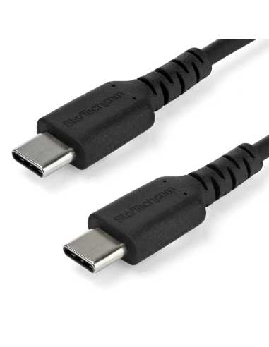 StarTech.com Cable de 1m de Carga USB C - de Carga Rápida y Sincronización USB 2.0 Tipo C a USB C para Portátiles -