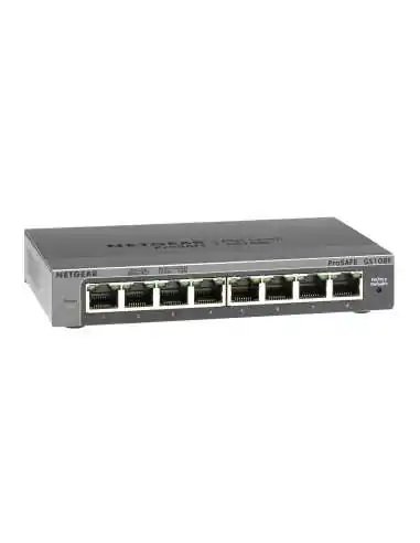 NETGEAR GS108E Gestionado Gigabit Ethernet (10 100 1000) Negro
