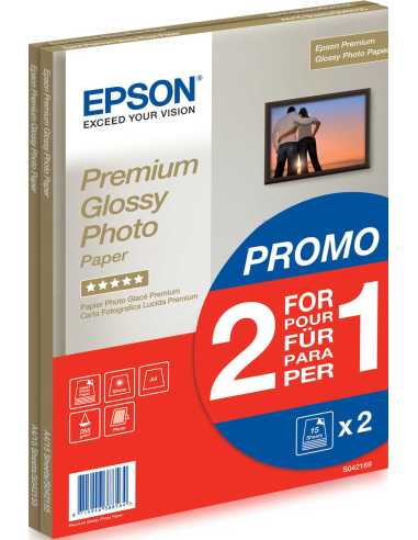 Epson Premium Glossy Photo Paper - A4 - 2x 15 Hojas
