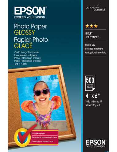 Epson Photo Paper Glossy - 10x15cm - 500 Hojas