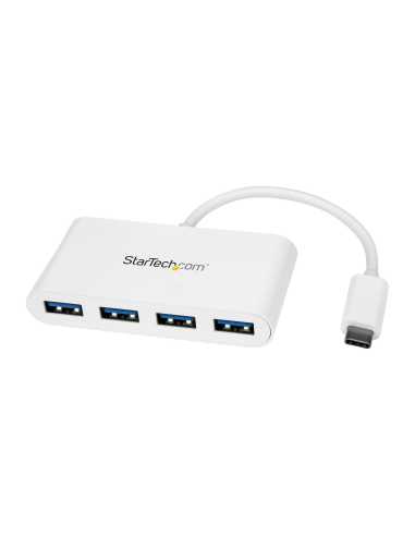 StarTech.com Hub Ladrón USB C con 4 Puertos USB-A (USB 3.0 SuperSpeed de 5Gbps) - Alimentado por el Bus USB - Concentrador