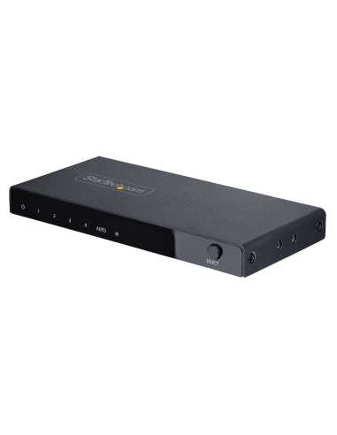 StarTech.com Switch Conmutador HDMI de 4 Puertos de 8K a 60Hz - Switch Selector HDMI 2.1 de 4K a 120Hz HDR10+ UHD - 4 Puertos