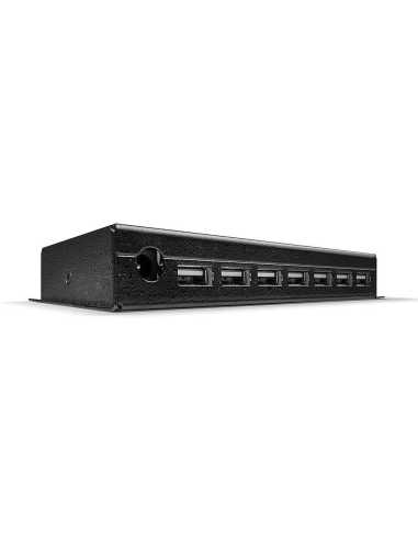 Lindy 42794 hub de interfaz USB 2.0 Type-B 480 Mbit s Negro