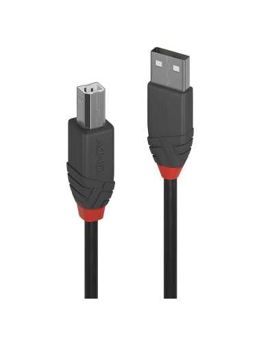 Lindy 36672 cable USB 1 m USB 2.0 USB A USB B Negro