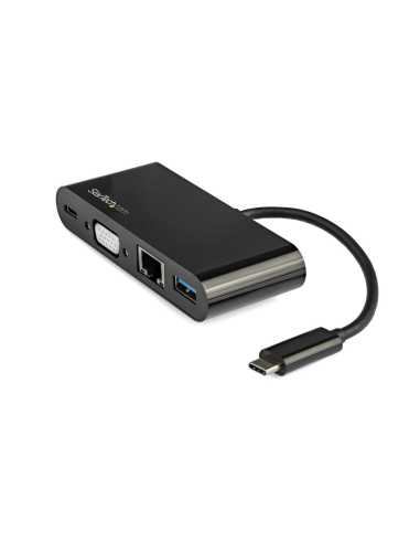 StarTech.com Docking Station USB-C para Portátiles - Mini Replicador de Puertos para Monitor VGA 1080p - Entrega de