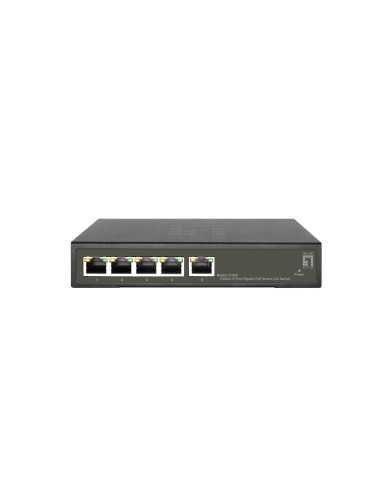LevelOne GES-2105P switch Gestionado L2 Gigabit Ethernet (10 100 1000) Energía sobre Ethernet (PoE) Negro