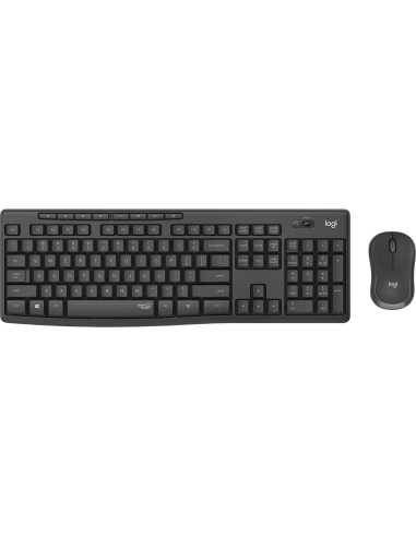 Logitech MK295 Silent Wireless Combo teclado Ratón incluido RF inalámbrico Húngaro Grafito