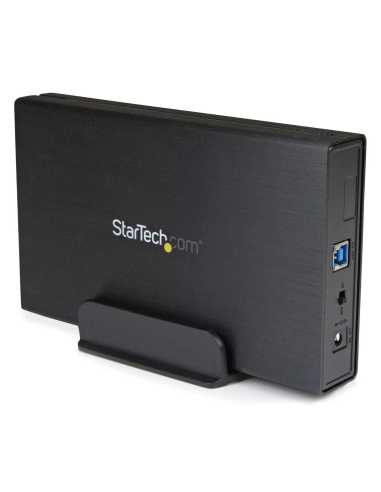StarTech.com Caja USB 3.0 para Unidad de Disco Duro HDD o SSD Externa de 3,5 Pulgadas SATA III UASP - Caja USB 3.0 para Disco