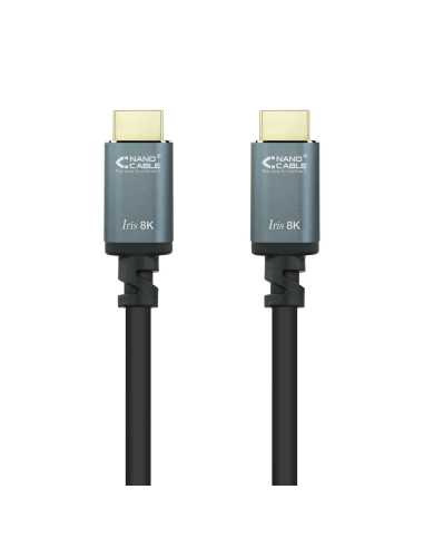Nanocable Cable HDMI 2.1 IRIS 8K A M-A M, Negro, 0.5 m