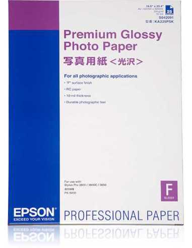 Epson Premium Glossy Photo Paper, DIN A2, 255 g m², 25 hojas