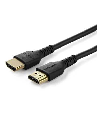 StarTech.com Cable de 2m HDMI 2.0 Certificado Premium de alta velocidad con Ethernet - Durable - UHD 4K 60Hz - con Fibra de