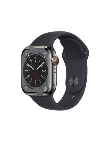 Apple Watch Series 8 OLED 41 mm Digital 352 x 430 Pixeles Pantalla táctil 4G Grafito Wifi GPS (satélite)