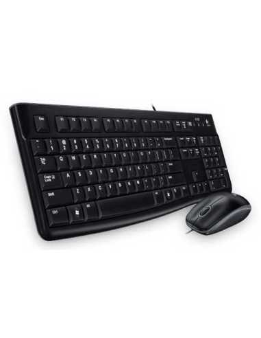 Logitech Desktop MK120 teclado Ratón incluido USB QWERTZ Eslovaco Negro